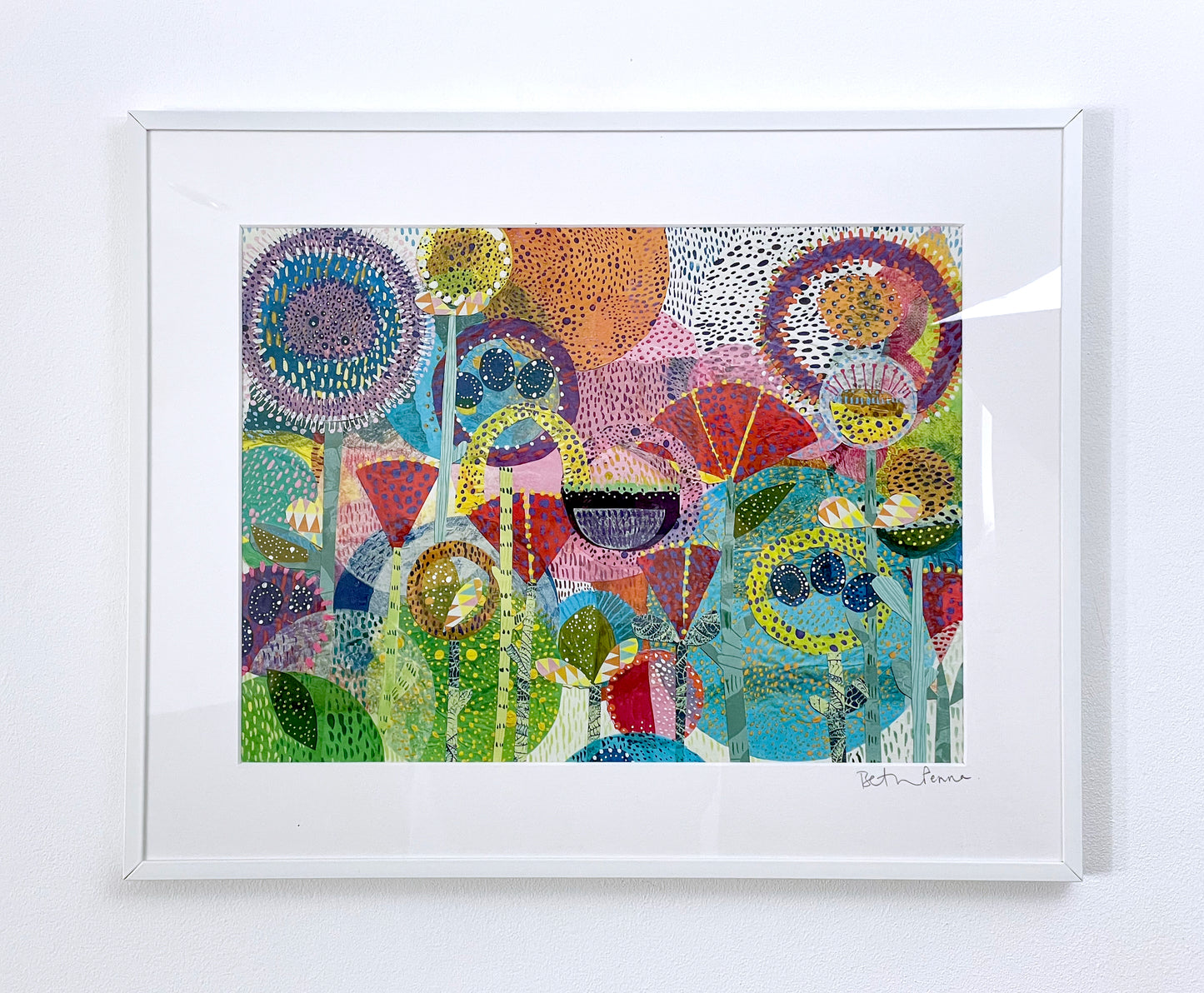 Dragonfly Flowers | A3 Print