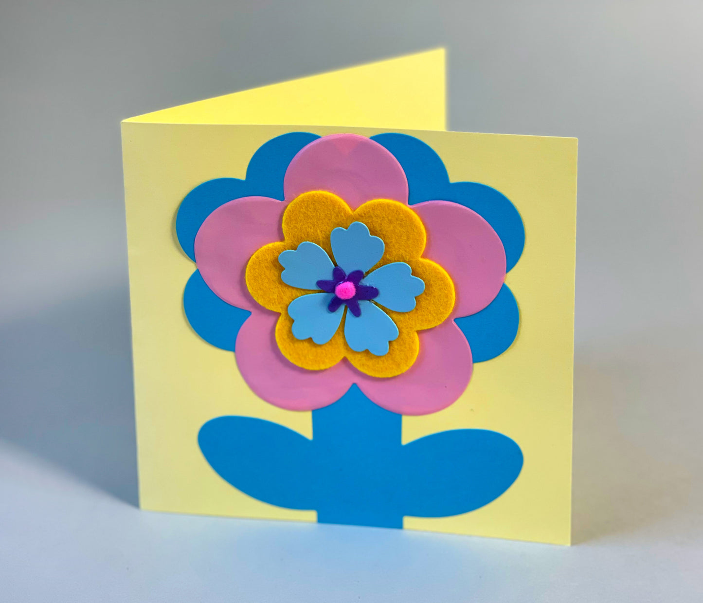 Pink & Blue Daisy