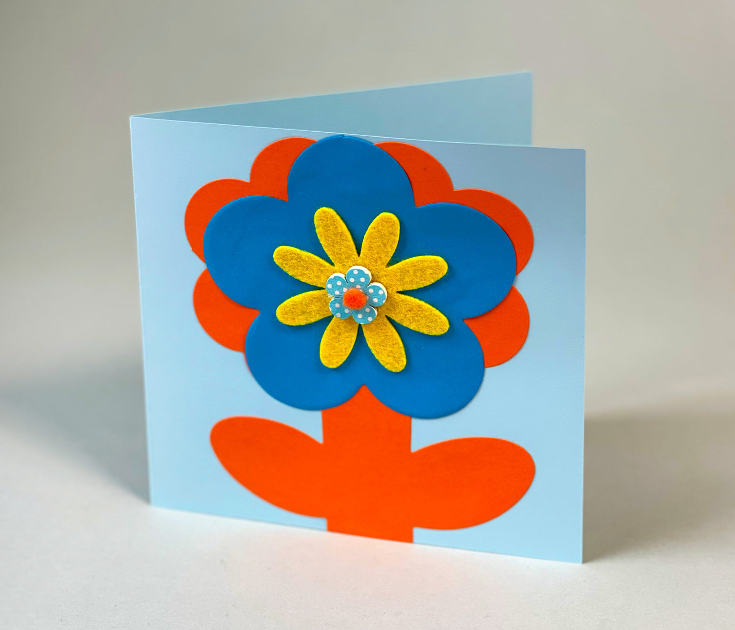 Orange & Blue Daisy